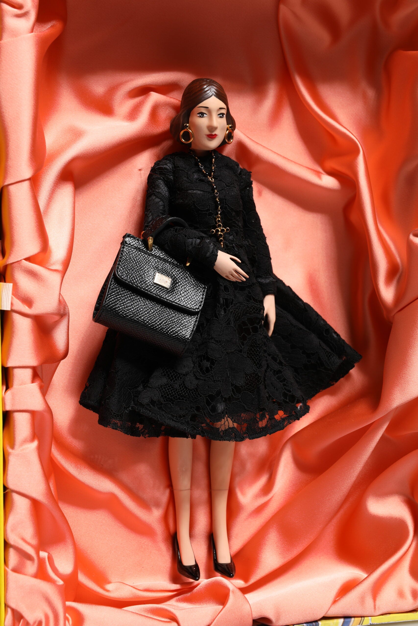 Black Dress Ceramic Porcelain Fashion Leather Sicily Dolls - ventzia