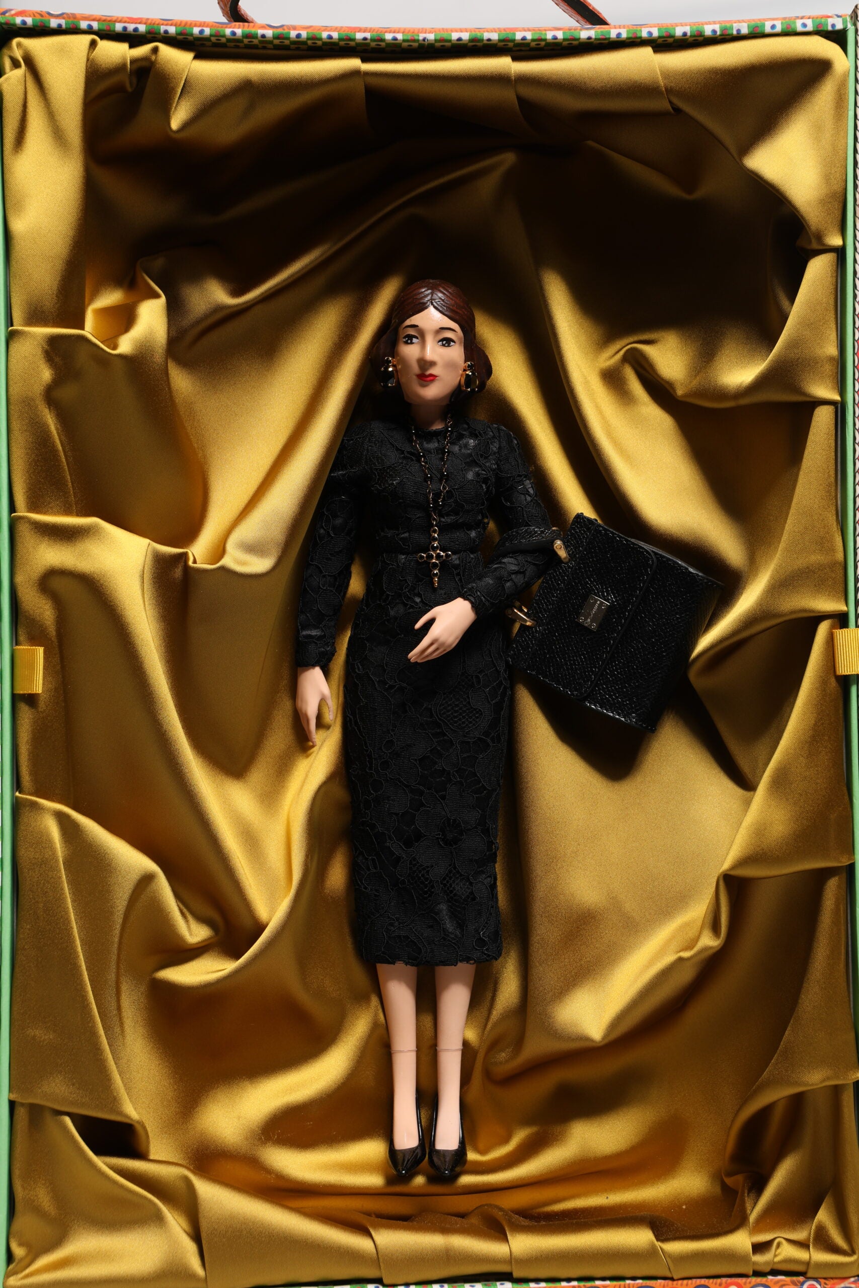 Black Dress Ceramic Porcelain Fashion Leather Sicily Dolls - ventzia