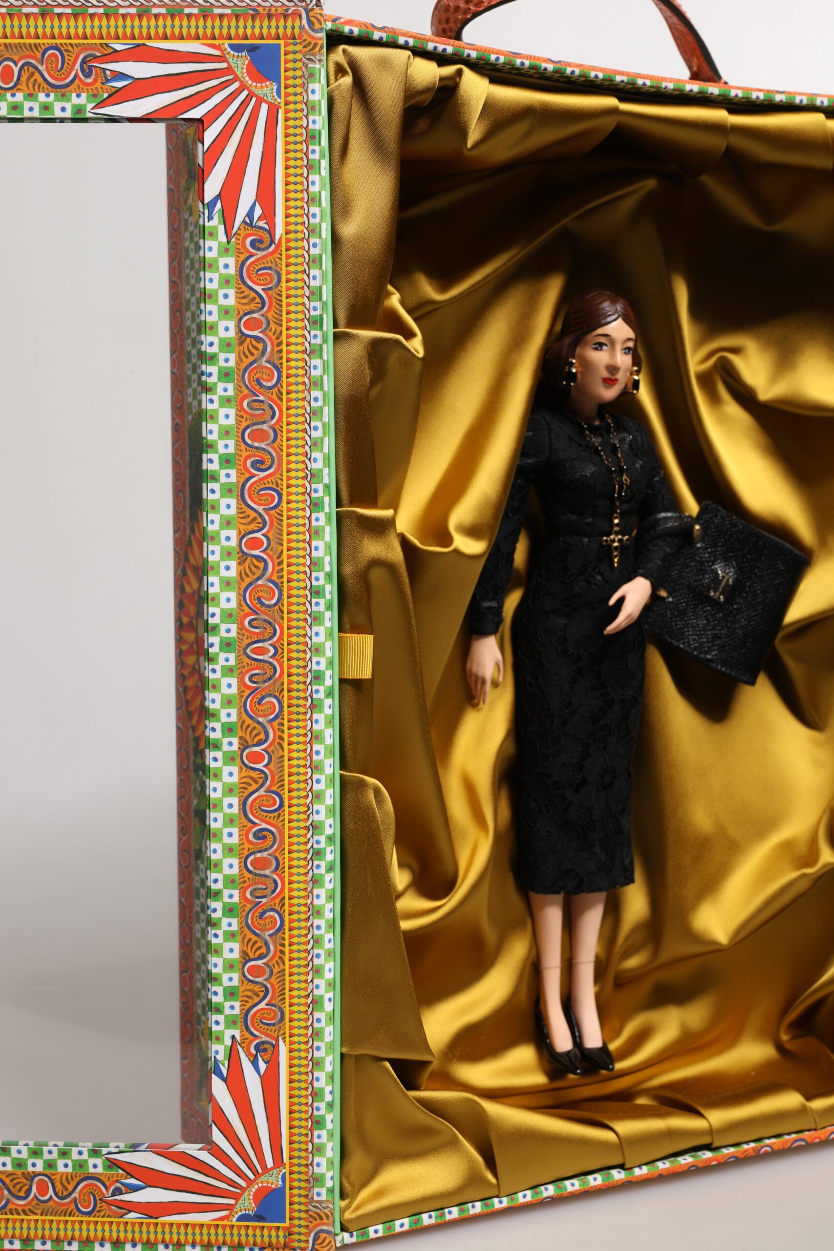 Black Dress Ceramic Porcelain Fashion Leather Sicily Dolls - ventzia