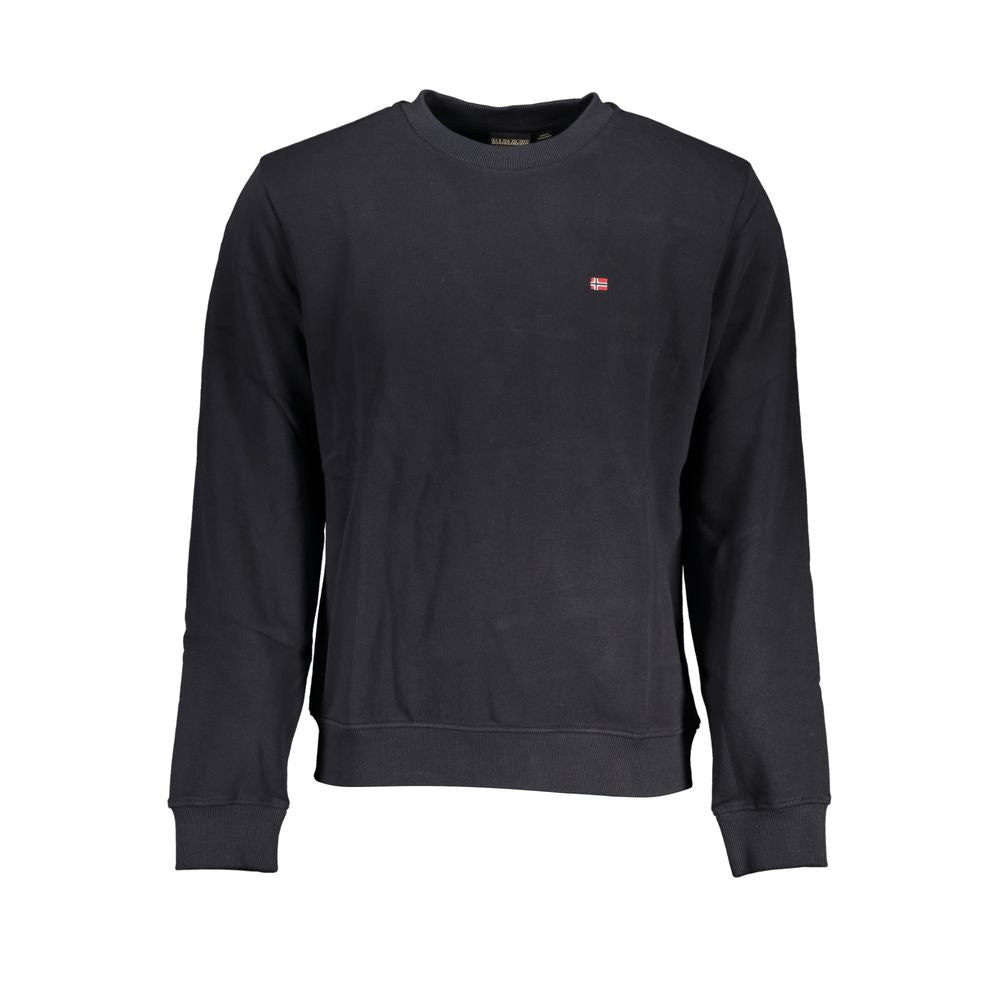 Black Cotton Men Sweatshirt - ventzia