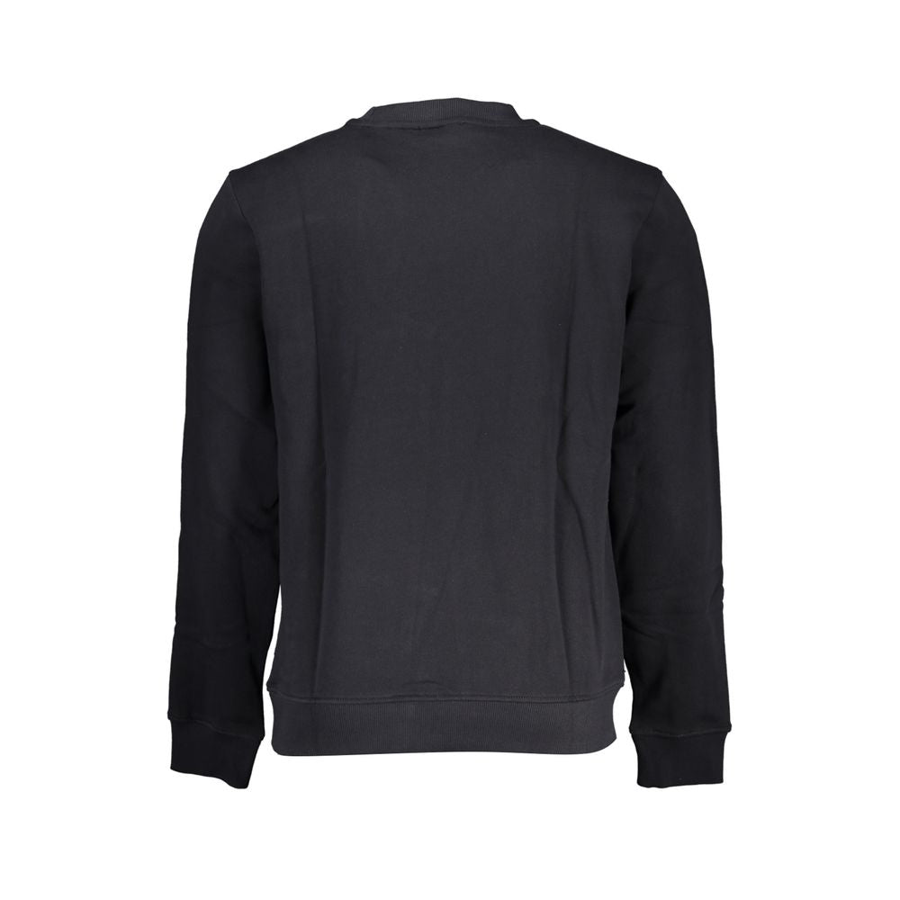 Black Cotton Men Sweatshirt - ventzia
