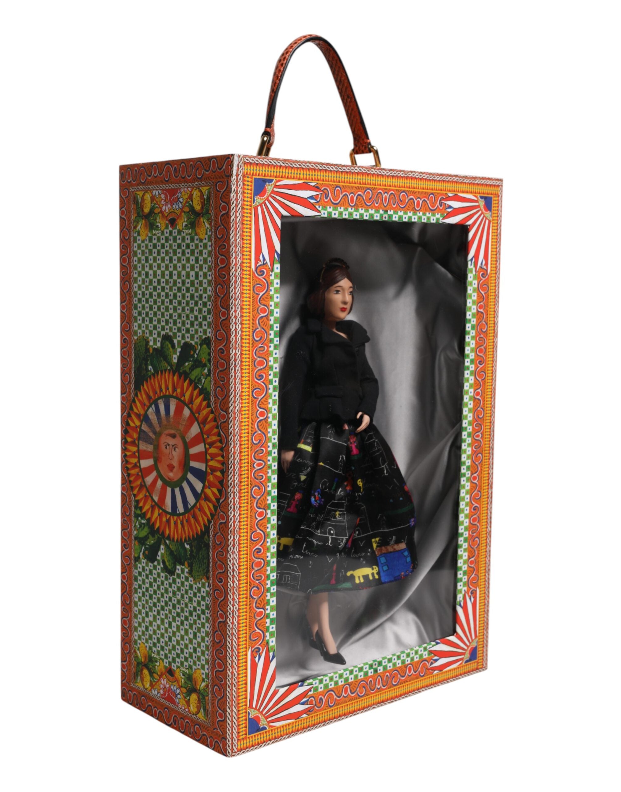 Black Dress Ceramic Porcelain Fashion Leather Sicily Dolls - ventzia