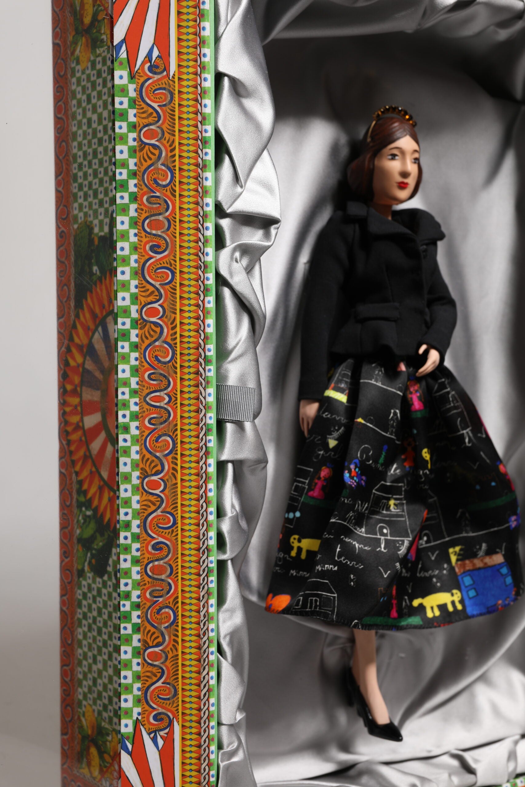 Black Dress Ceramic Porcelain Fashion Leather Sicily Dolls - ventzia