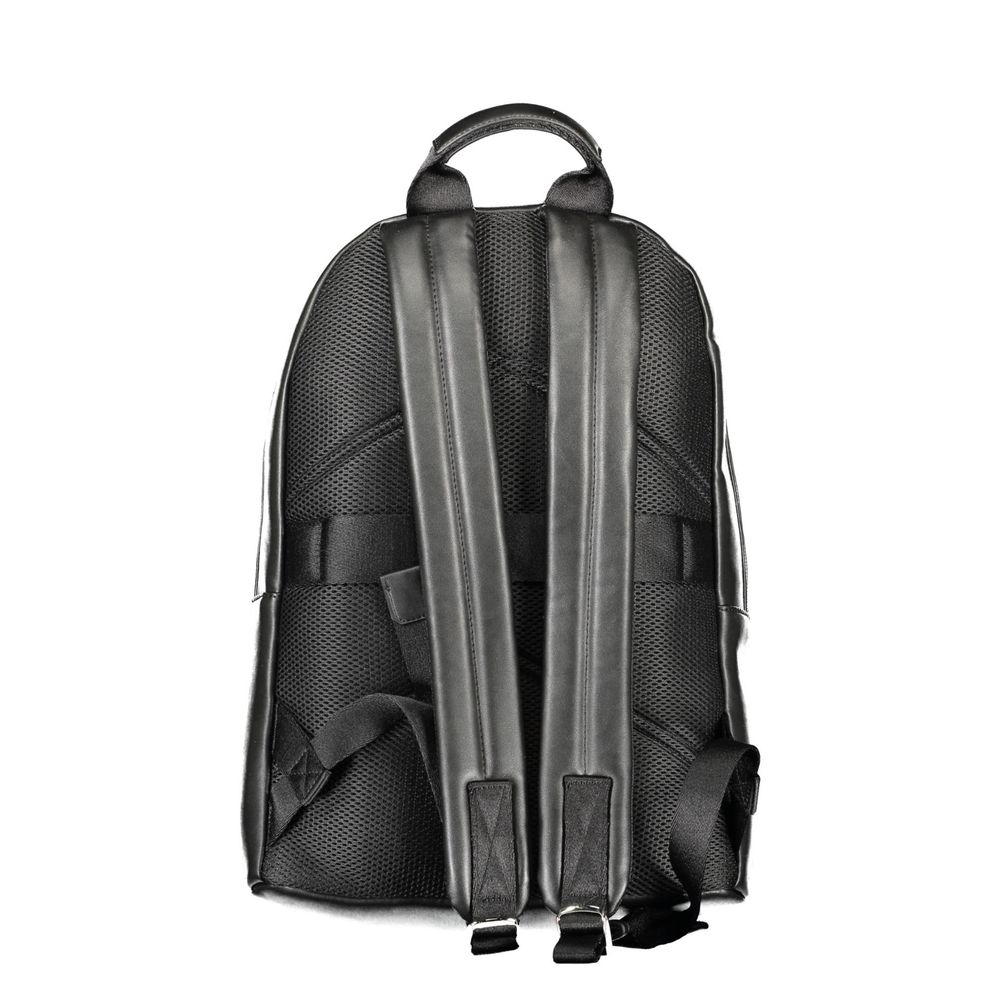Black Polyester Backpack