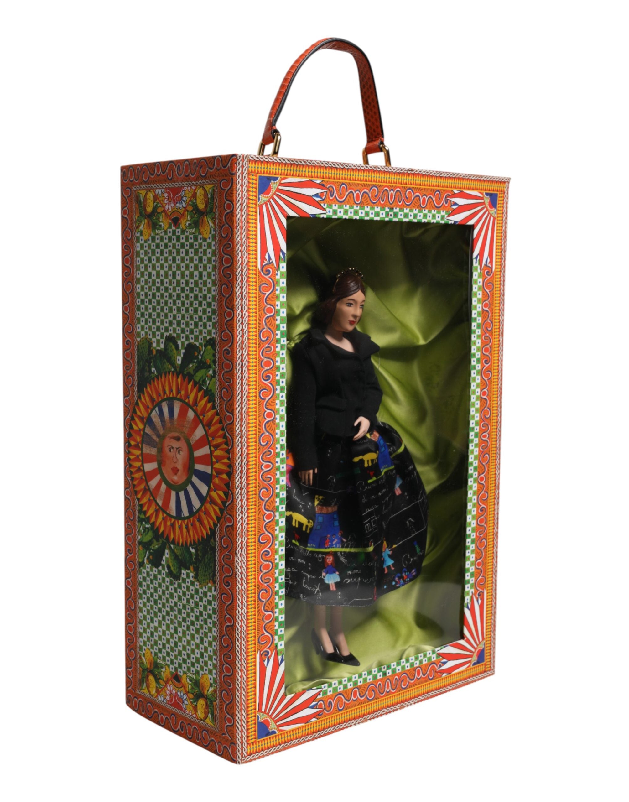 Black Dress Ceramic Porcelain Fashion Leather Sicily Dolls - ventzia