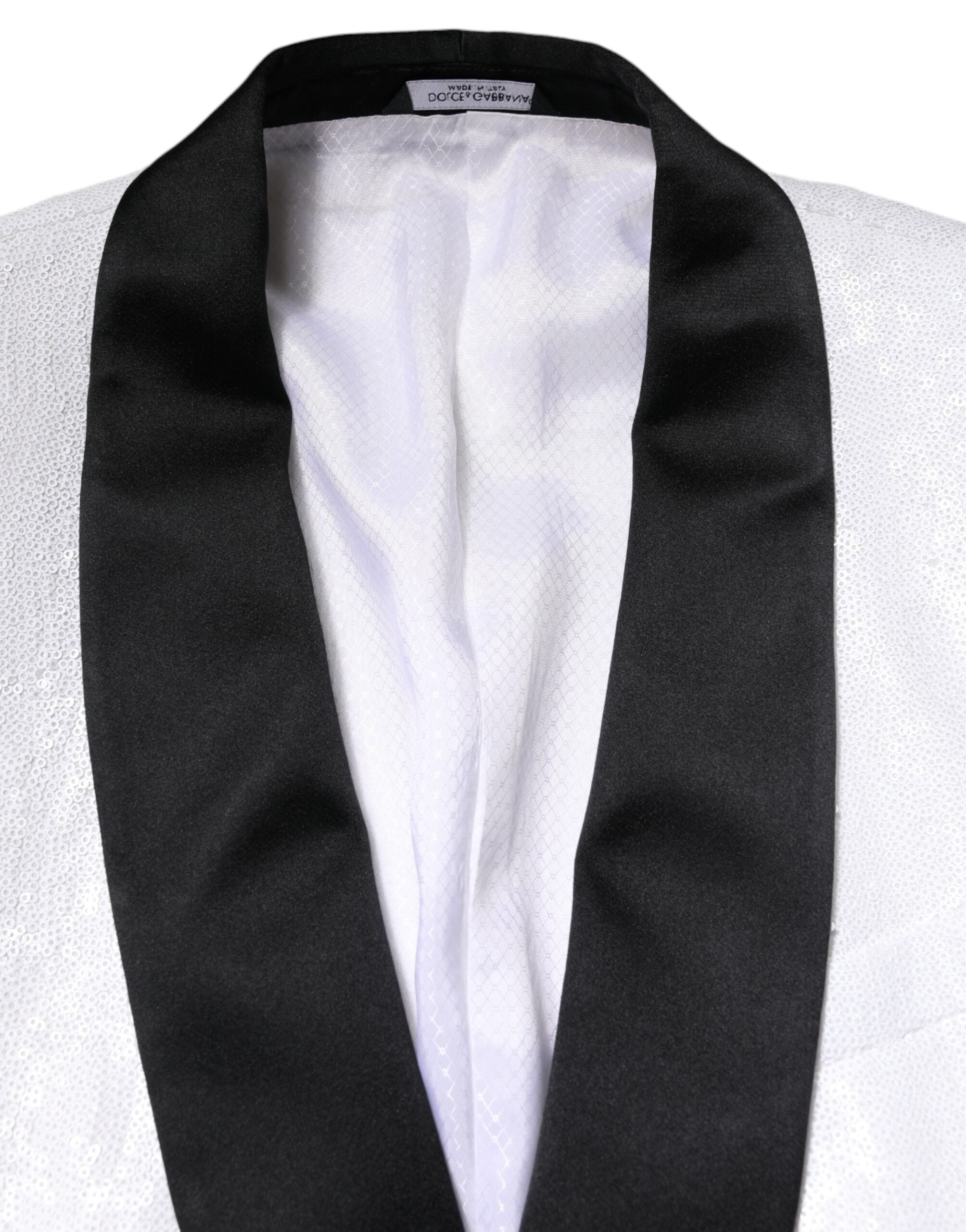 White Nylon Single Breasted Coat Blazer - ventzia