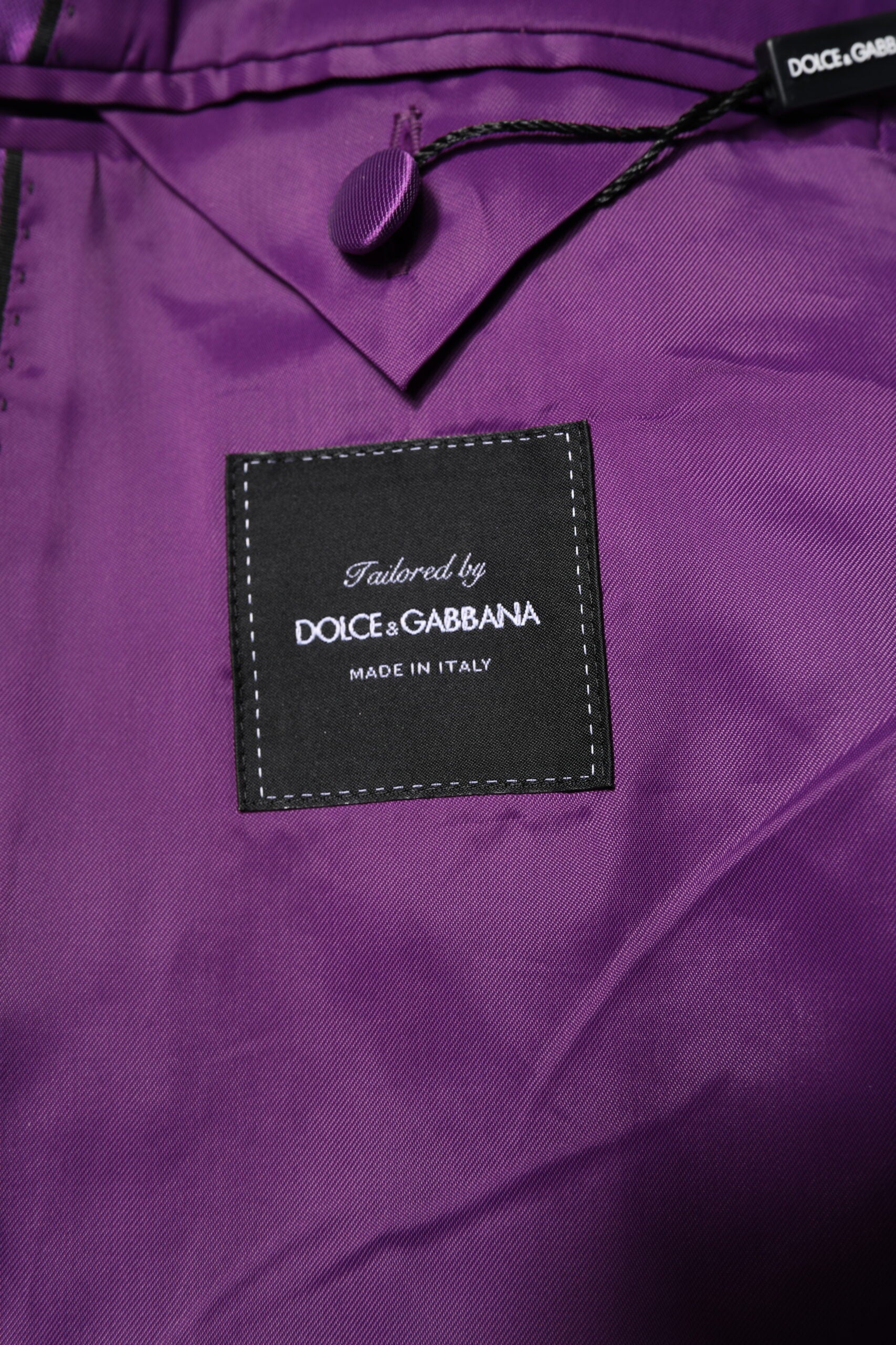 Purple Double Breasted Men Suit Coat Blazer - ventzia