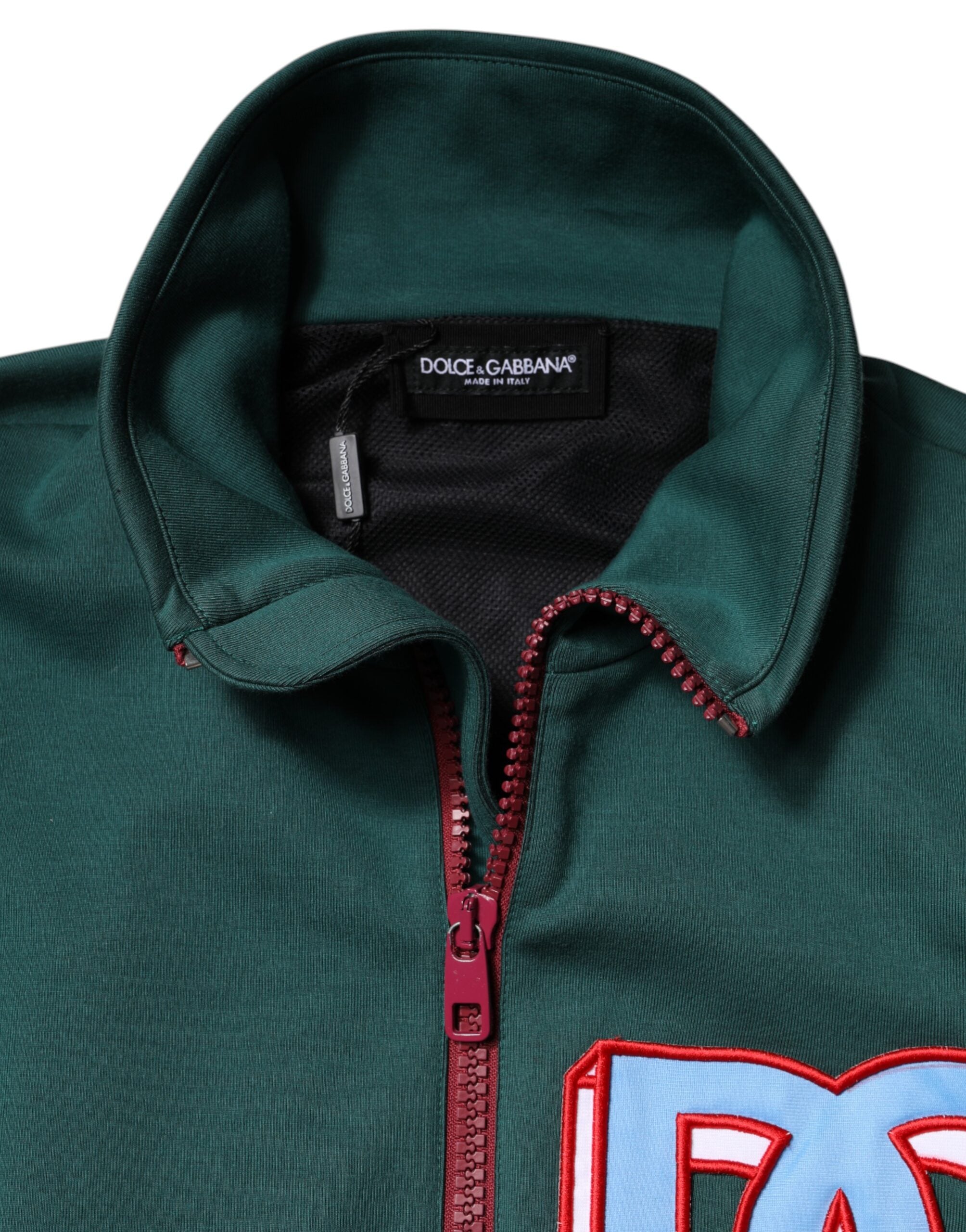 Multicolor Cotton Logo Full Zip Jacket - ventzia
