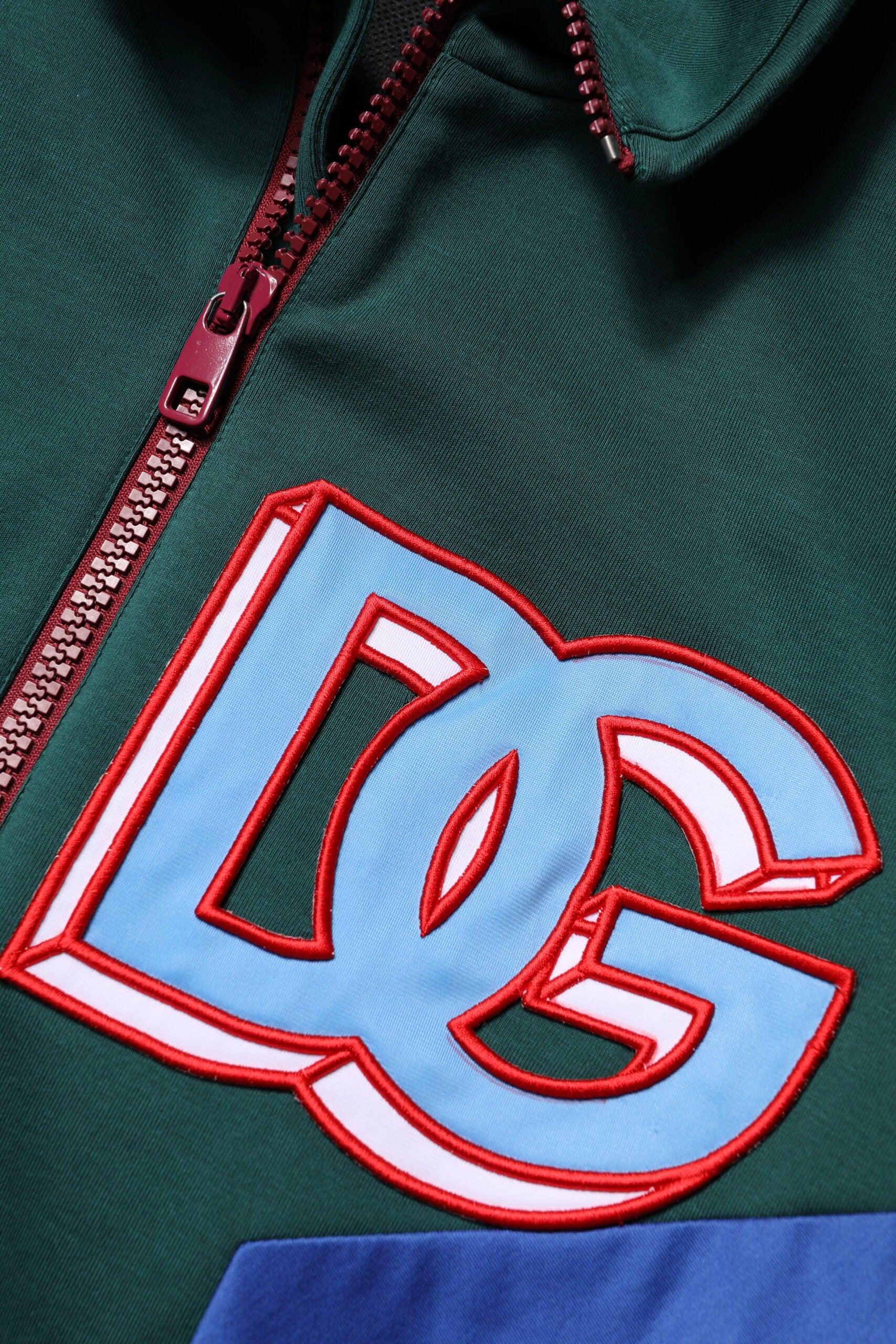 Multicolor Cotton Logo Full Zip Jacket - ventzia