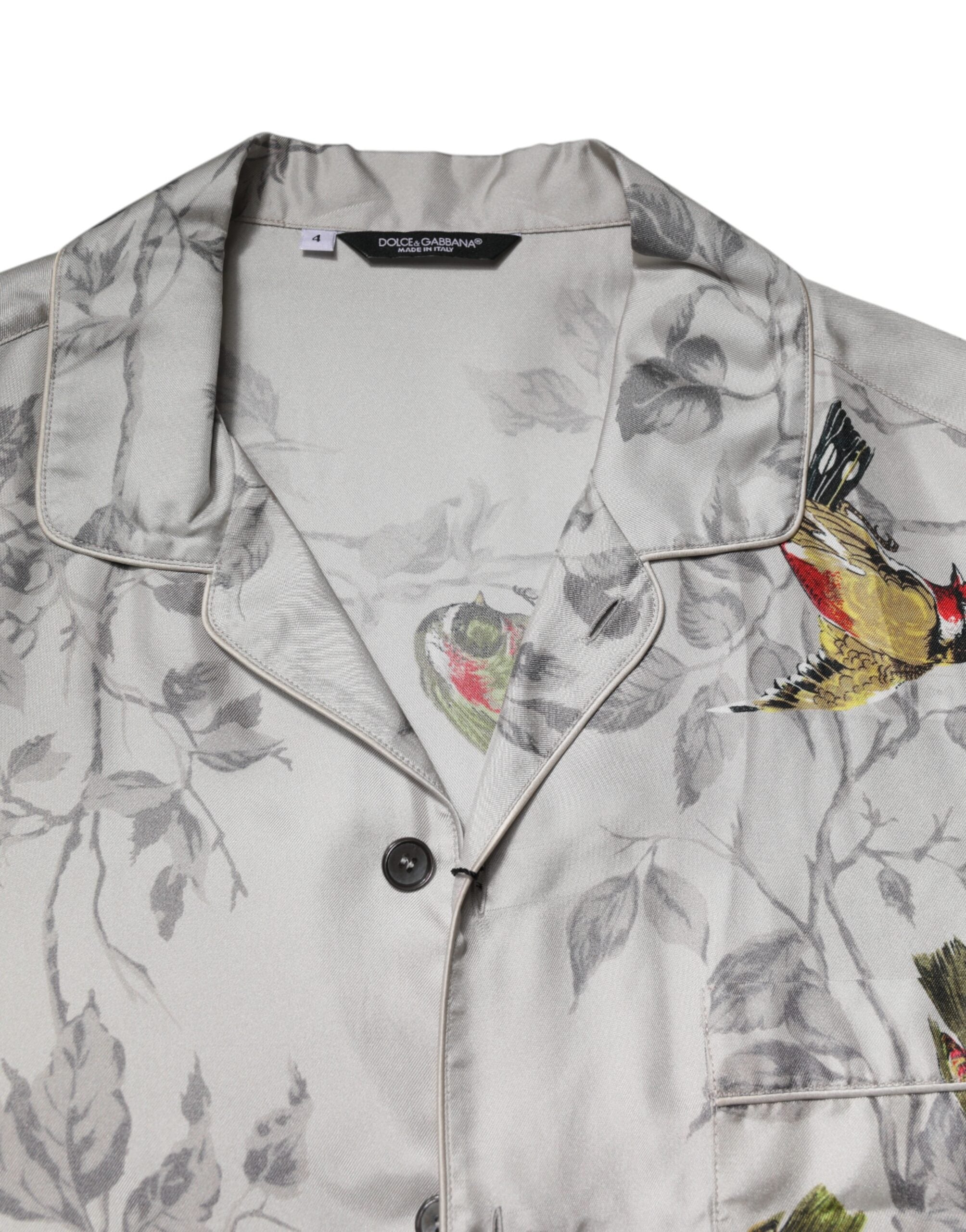 Multicolor Silk Printed Button Down Shirt - ventzia