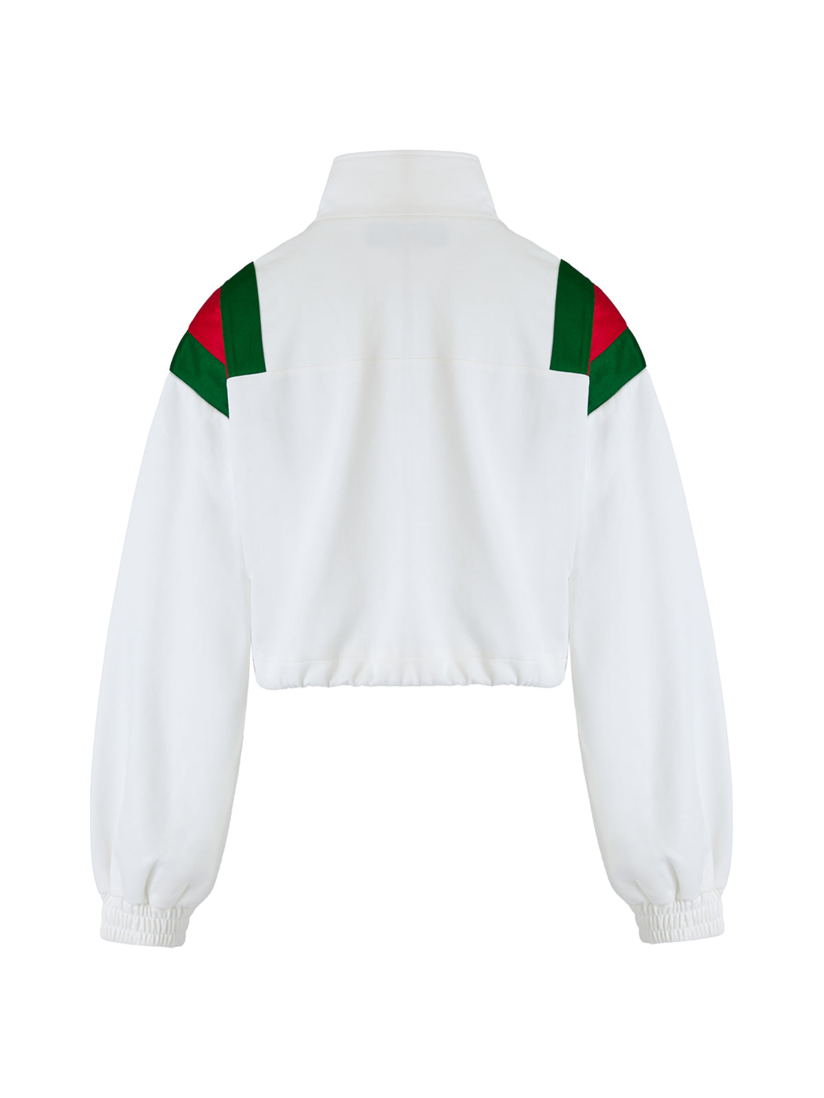 White Polyester Logo Sweatshirt - ventzia