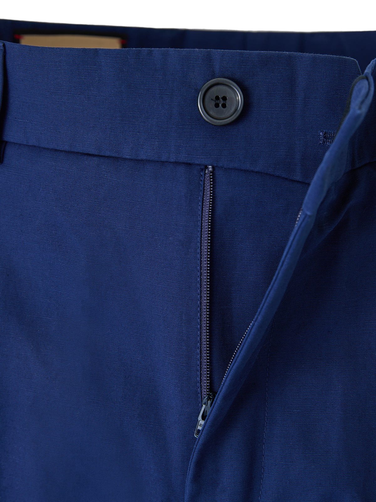 Blue Classic Cotton Pants - ventzia