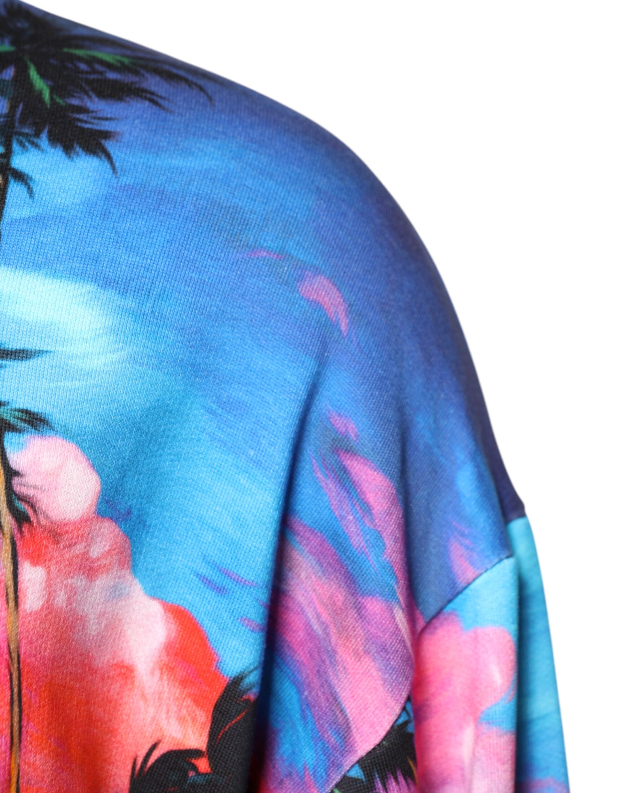 Multicolor Print Hooded Sweatshirt Sweater - ventzia