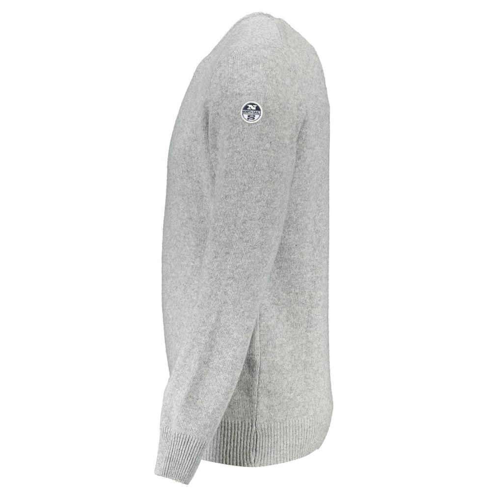 Gray Wool Men Sweater - ventzia
