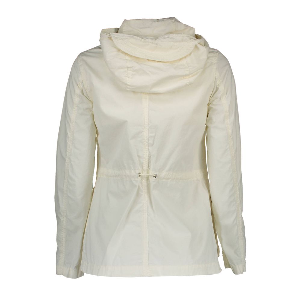 White Cotton Women Jacket - ventzia