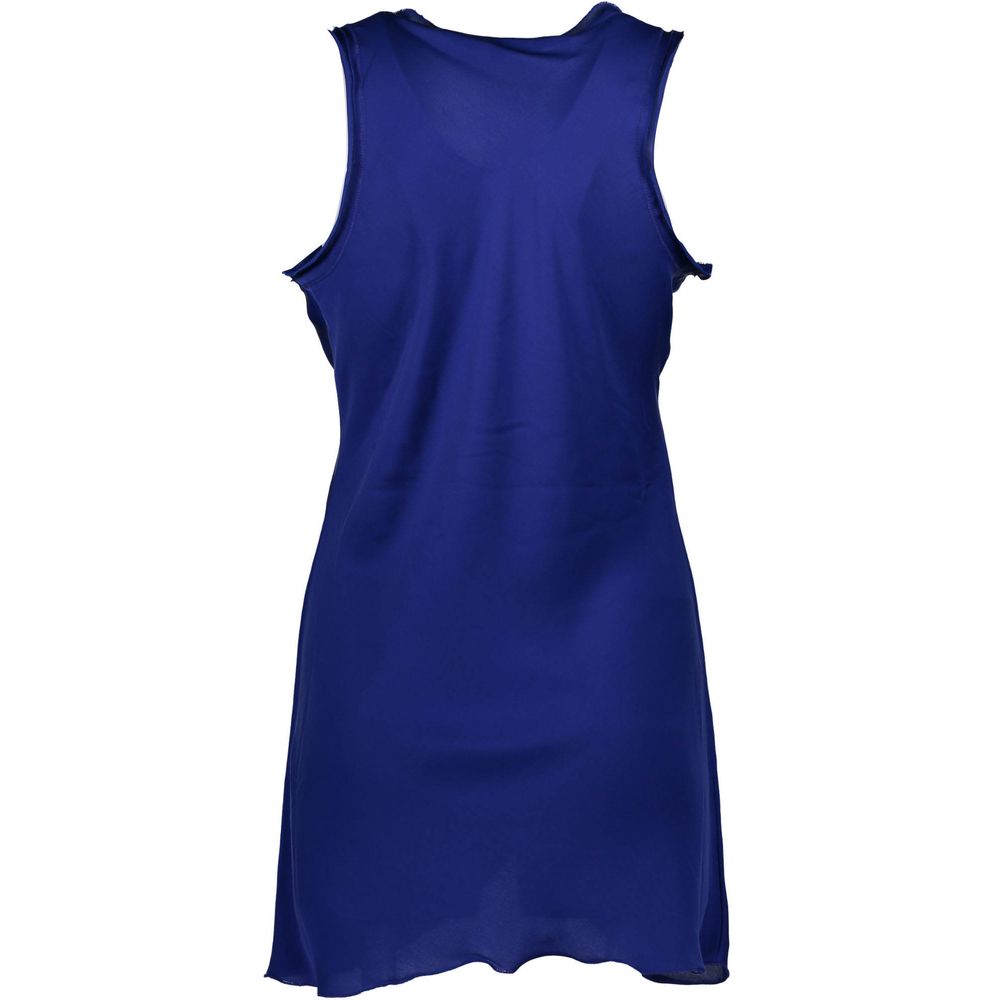 Blue Polyester Womens Tank Top - ventzia