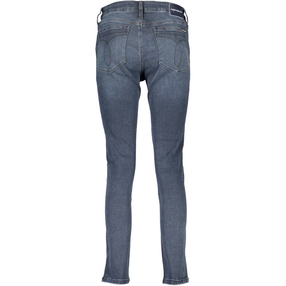 Blue Cotton Women Jeans - ventzia