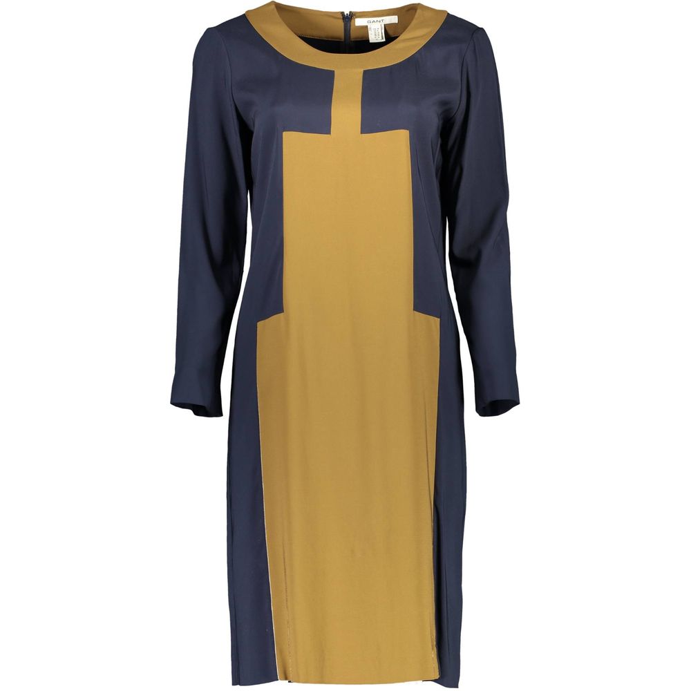 Blue Viscose Women Dress - ventzia