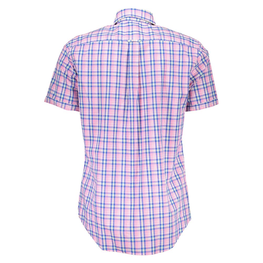 Pink Cotton Men Shirt - ventzia