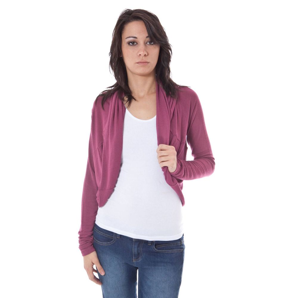 Purple Elastane Sweater - ventzia