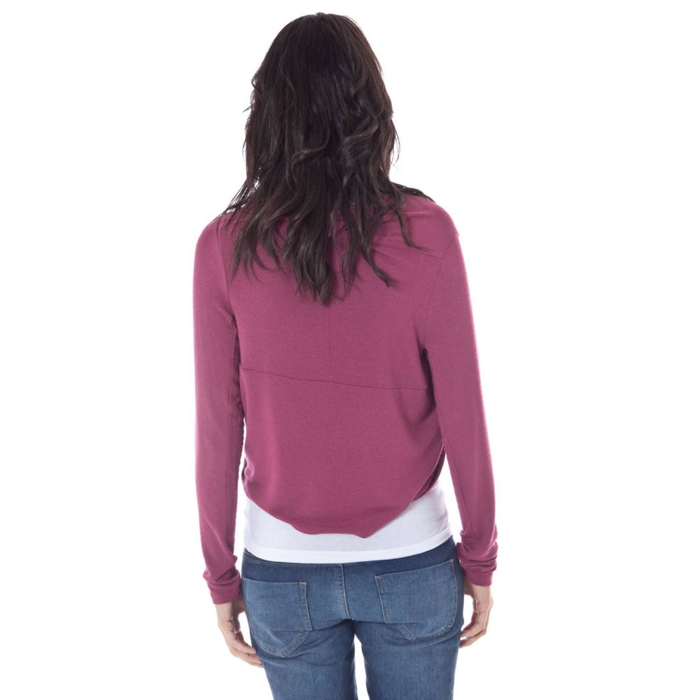 Purple Elastane Sweater - ventzia
