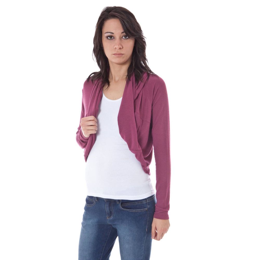 Purple Elastane Sweater - ventzia