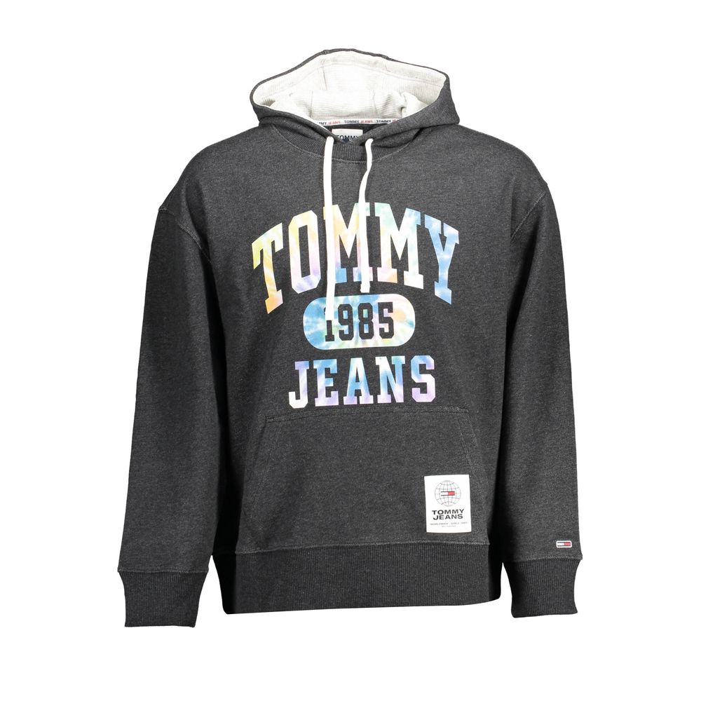 Black Cotton Mens Hoodie - ventzia