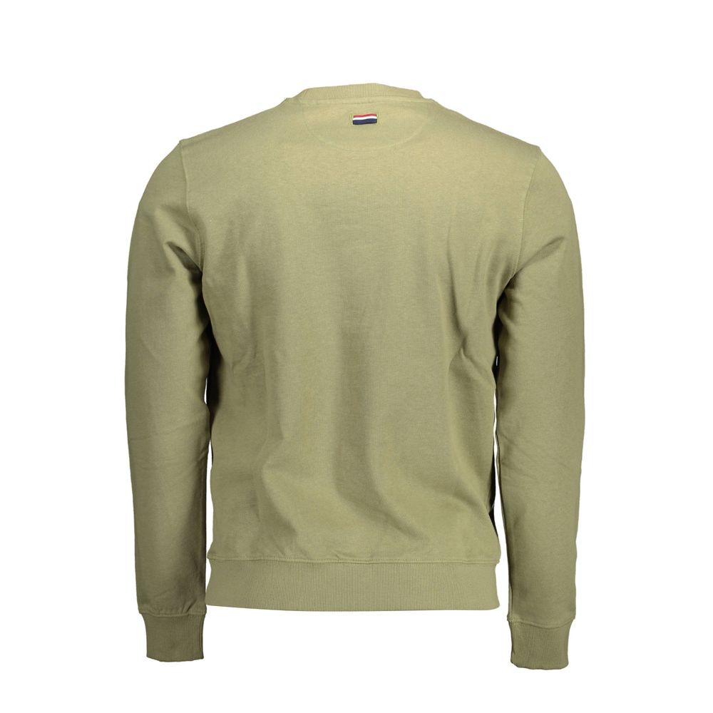 Green Cotton Men Sweater - ventzia