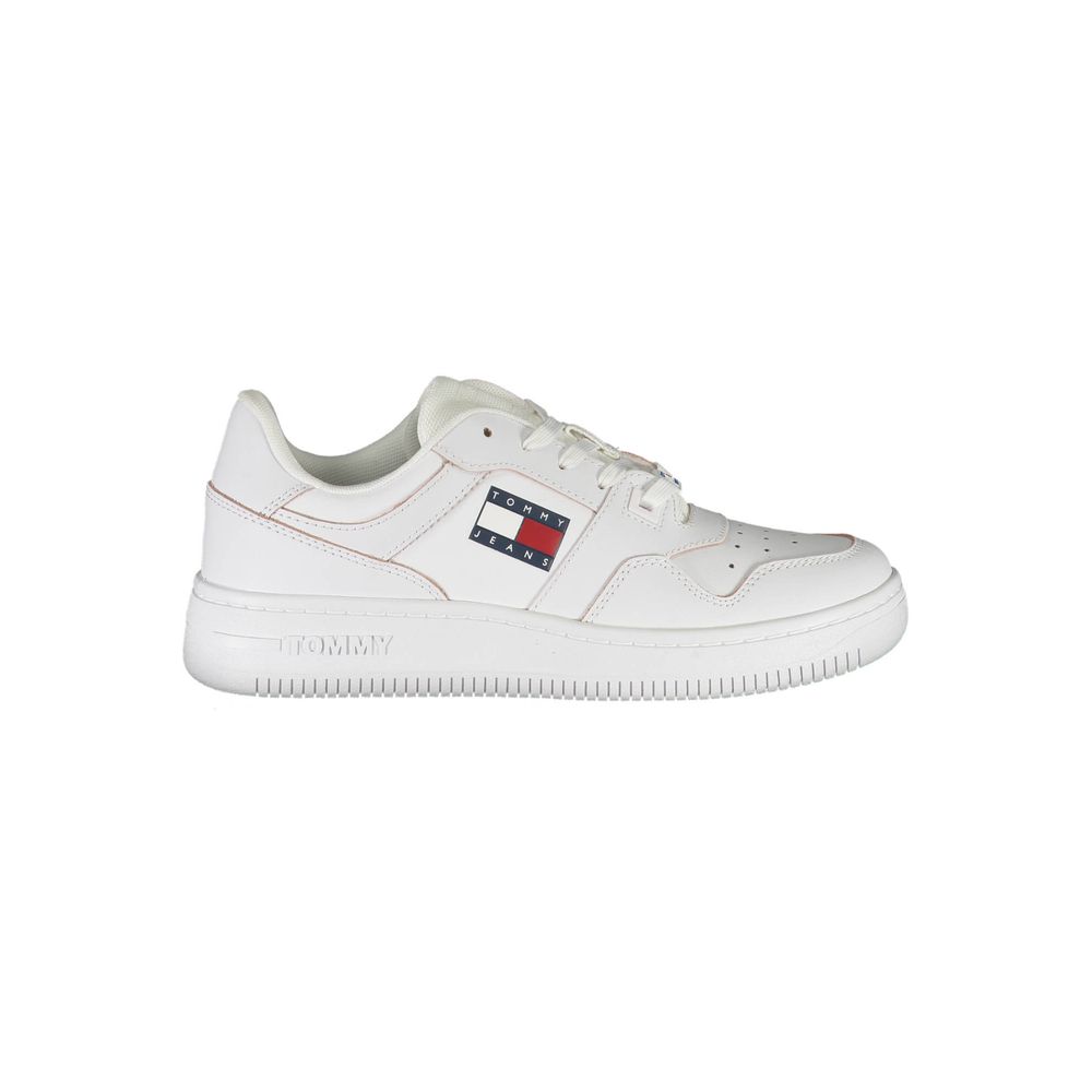 White Leather Women Sneaker - ventzia
