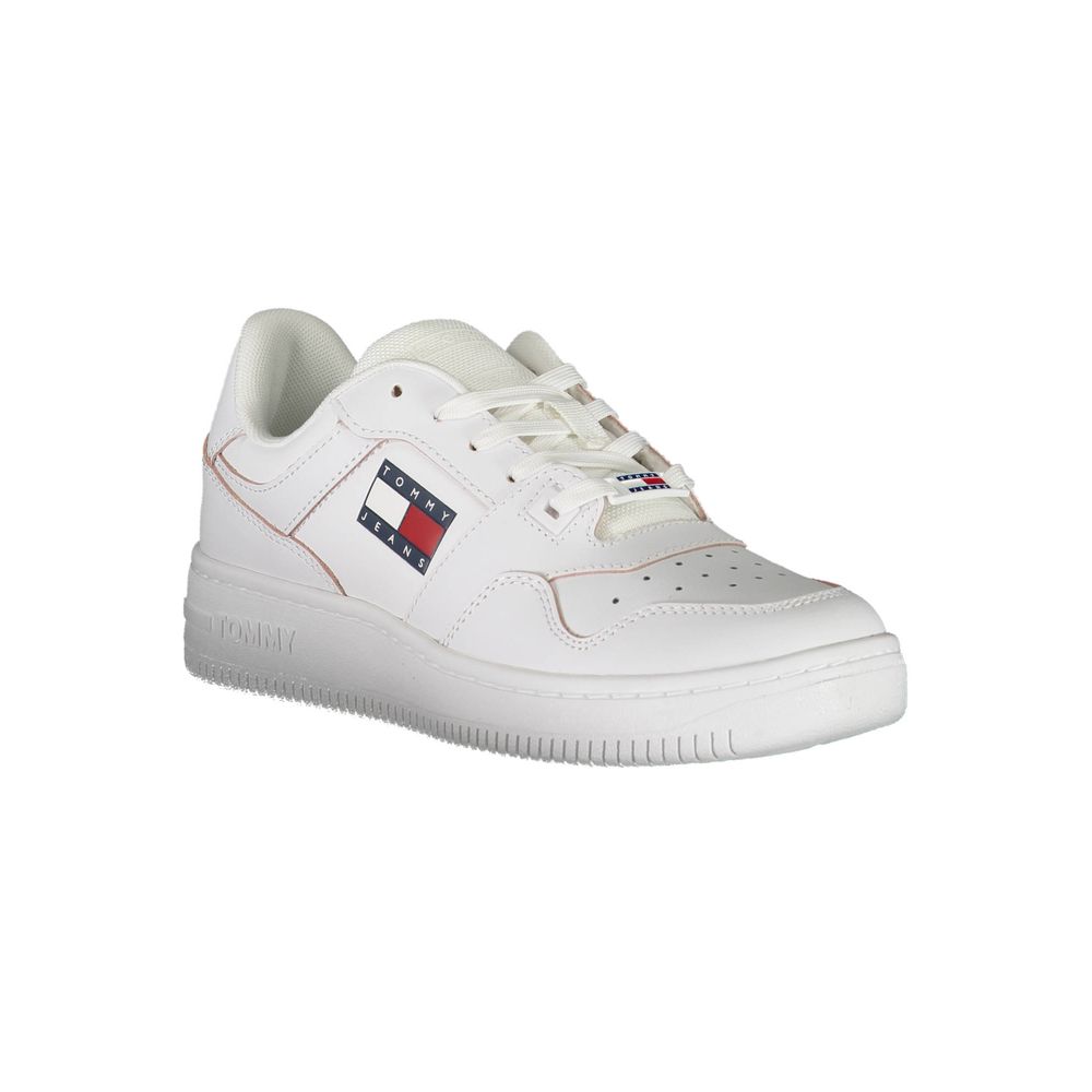 White Leather Women Sneaker - ventzia