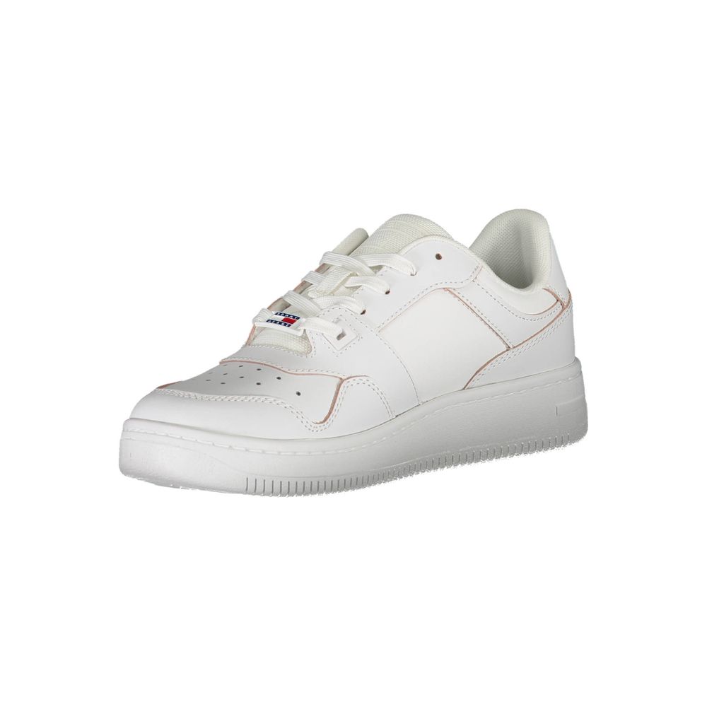 White Leather Women Sneaker - ventzia