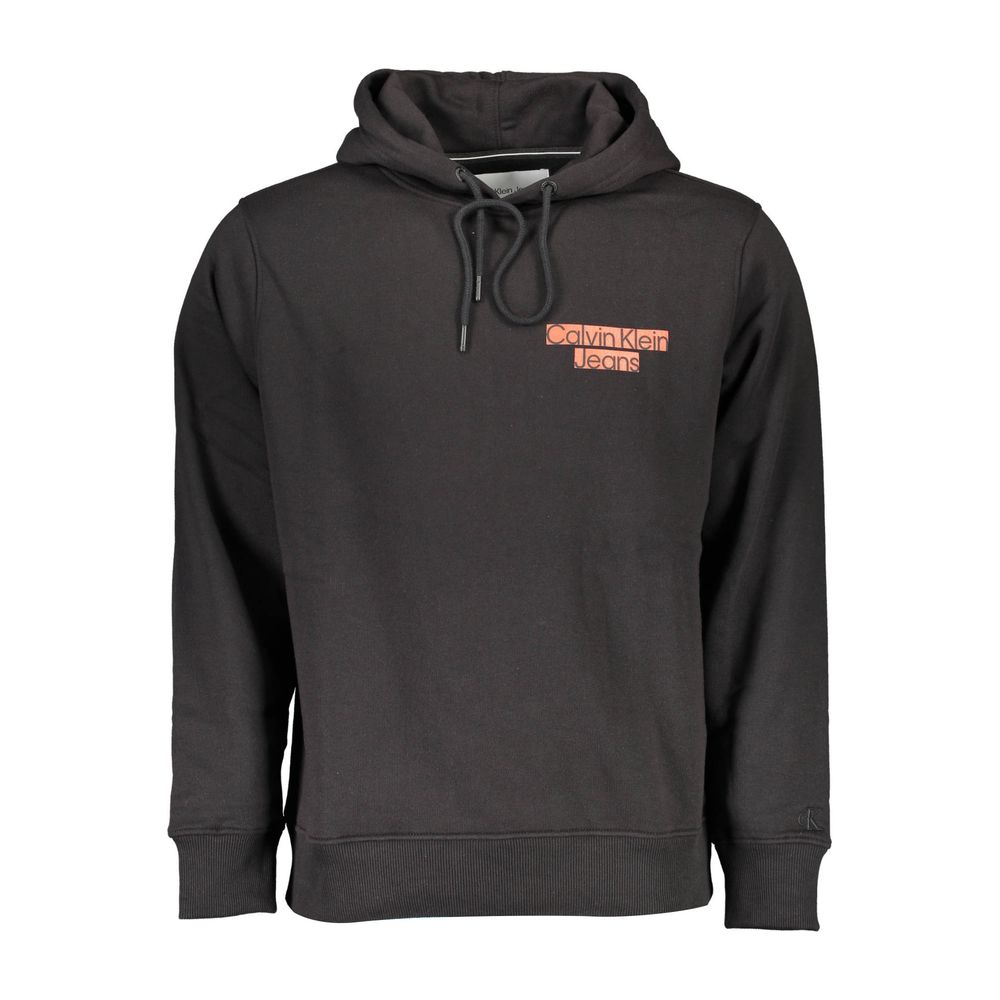 Black Cotton Men's Sweatshirt - ventzia