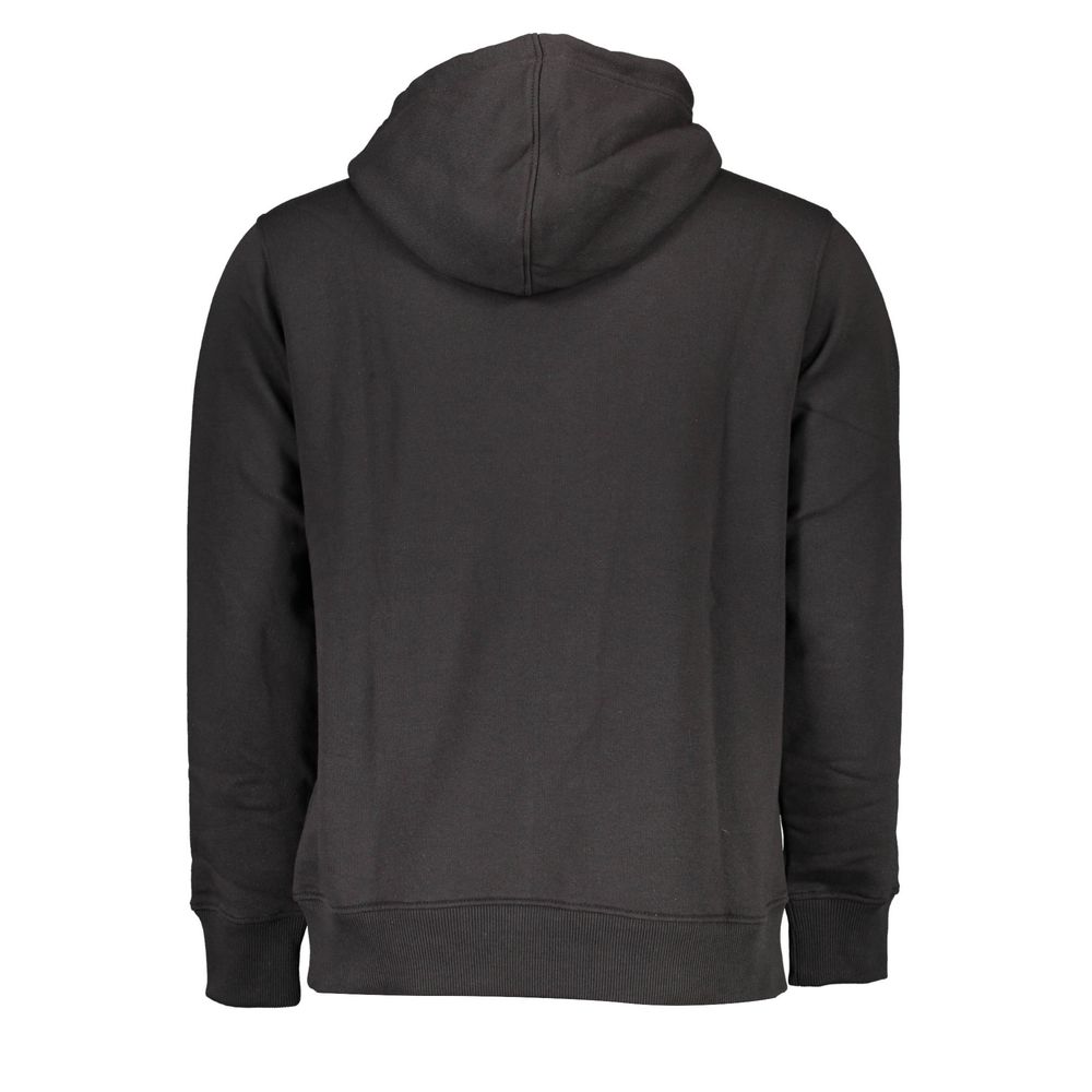Black Cotton Men's Sweatshirt - ventzia
