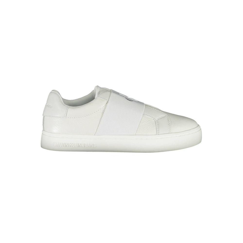 White Leather Women Sneaker - ventzia