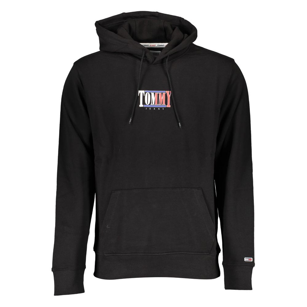 Black Cotton Men's Sweatshirt - ventzia