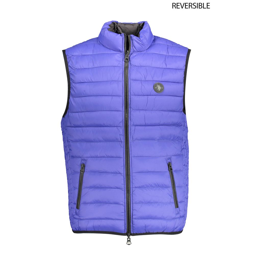 Blue Nylon Men Jacket - ventzia