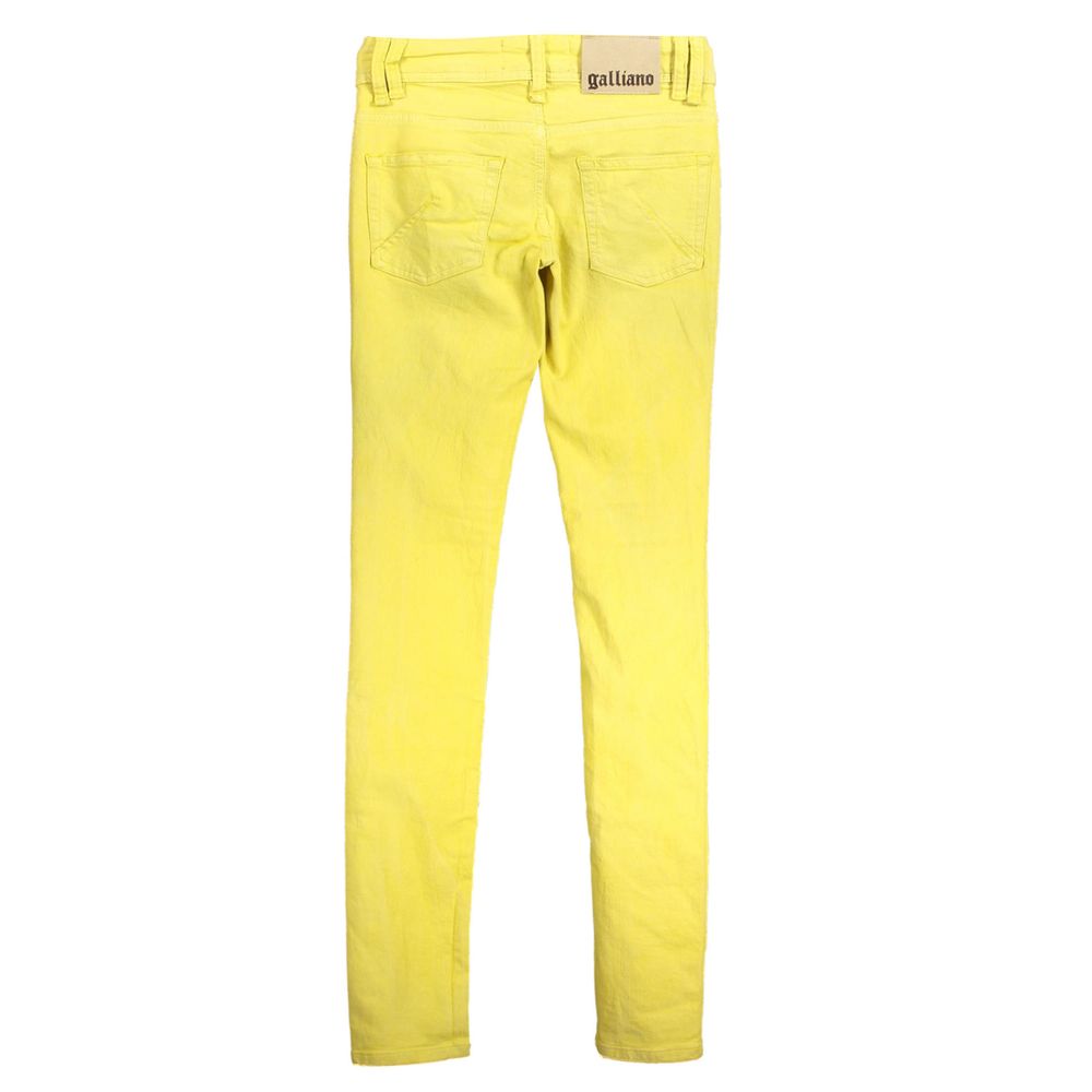 Yellow Cotton Jeans & Pant - ventzia