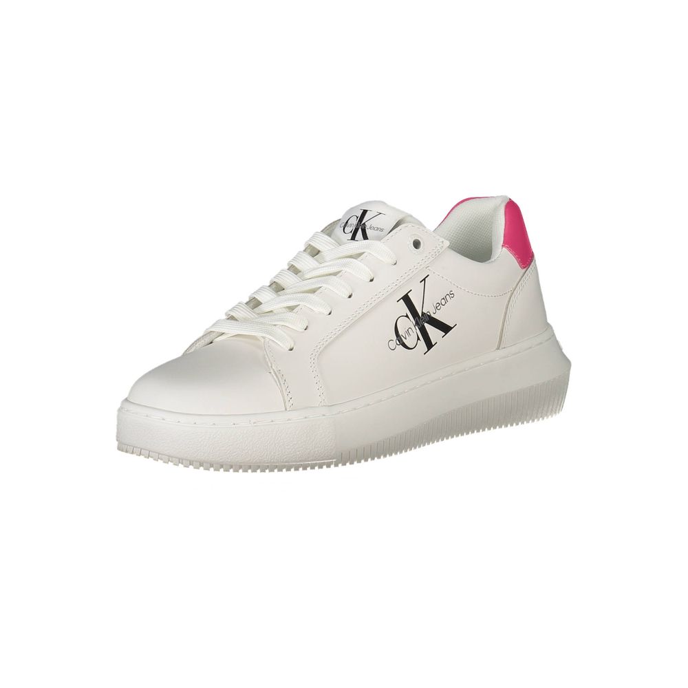 White Leather Women Sneaker - ventzia