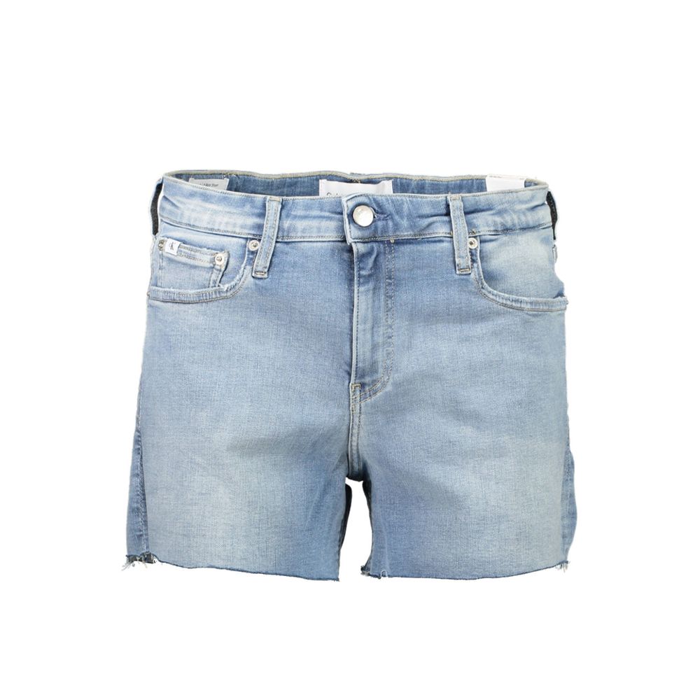 Azzurro Cotton Women's Shorts - ventzia