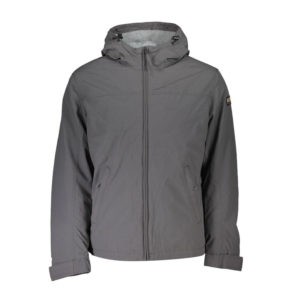 Gray Polyamide Men Jacket - ventzia