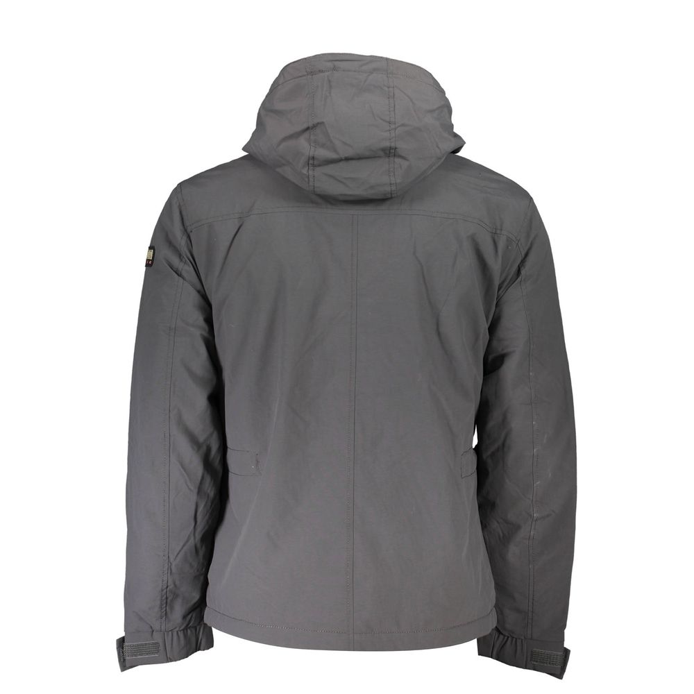 Gray Polyamide Men Jacket - ventzia