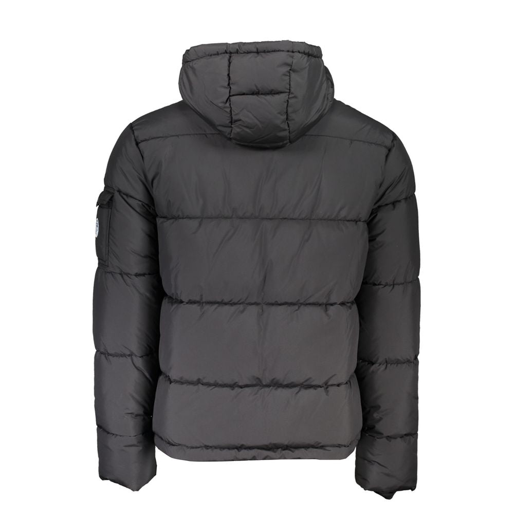 Black Polyester Mens Jacket - ventzia