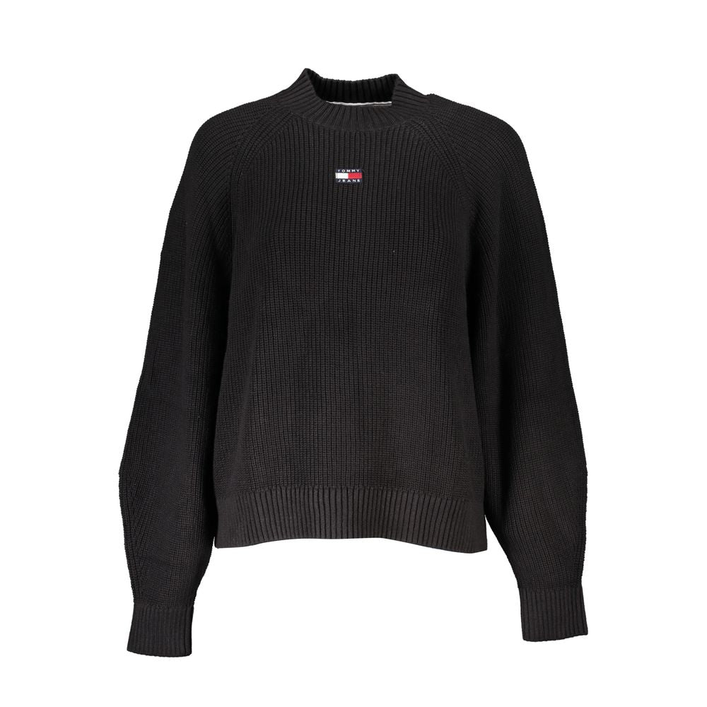 Black Cotton Sweater - ventzia