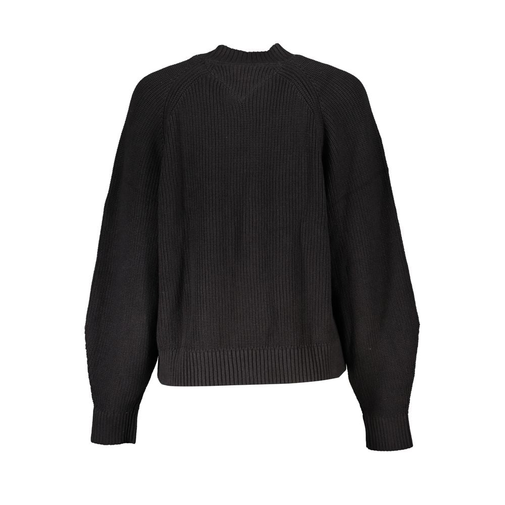 Black Cotton Sweater - ventzia