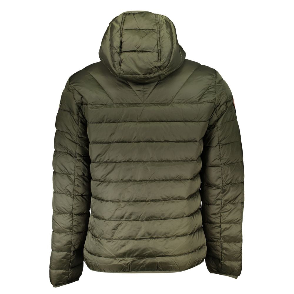 Green Polyamide Men Jacket - ventzia