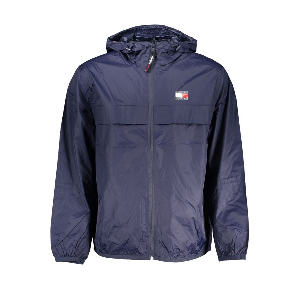 Blue Polyamide Men Jacket - ventzia