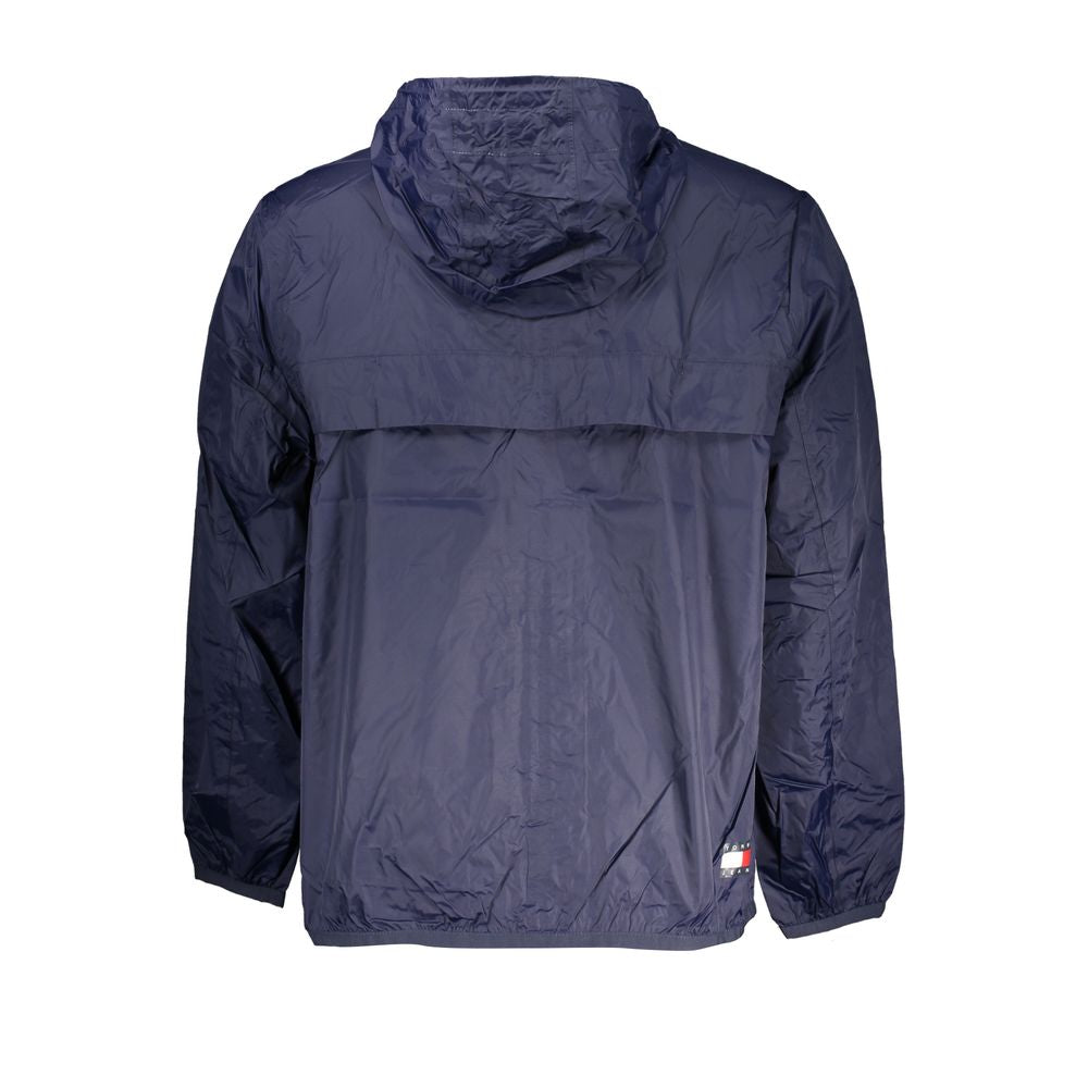 Blue Polyamide Men Jacket - ventzia