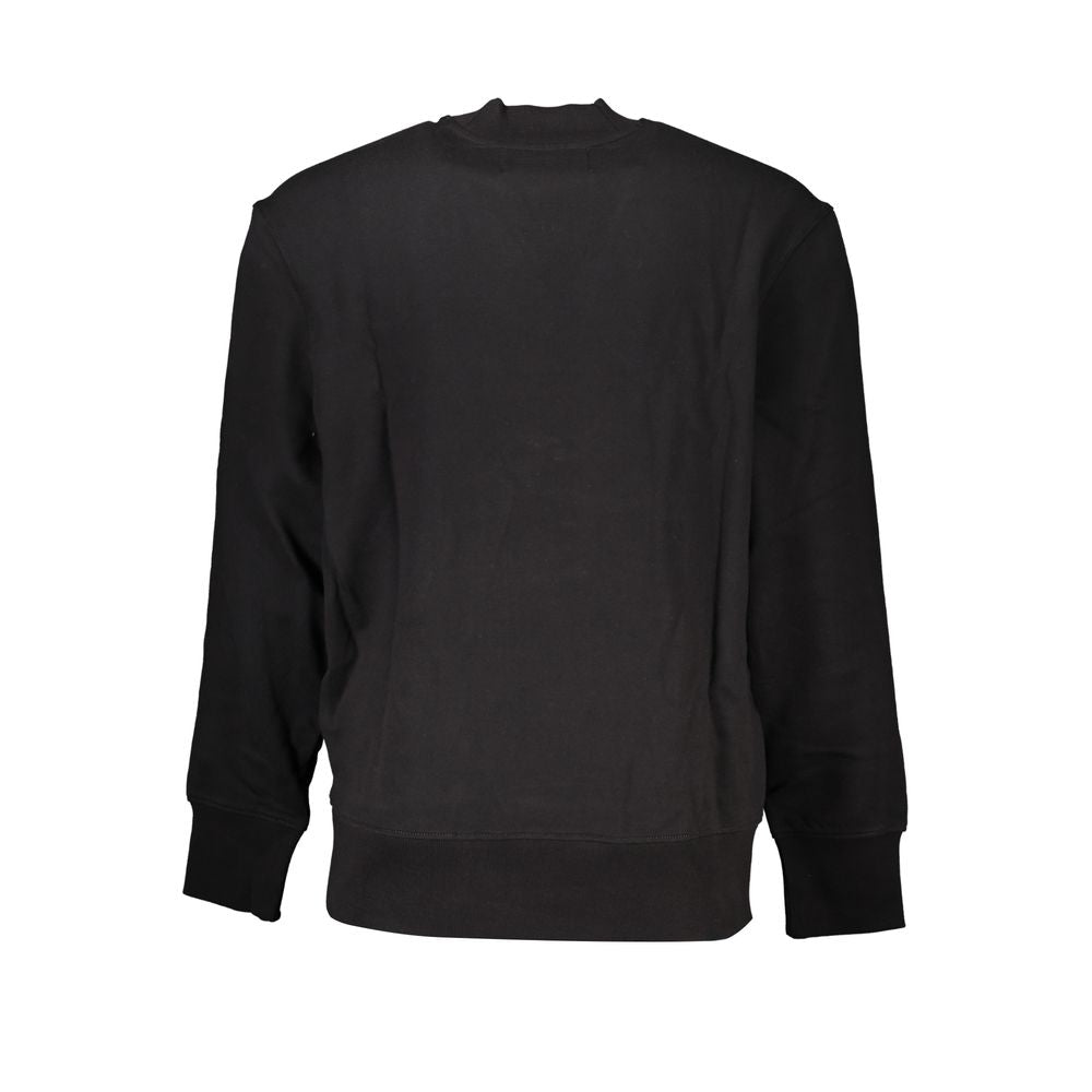 Black Cotton Men Sweater - ventzia