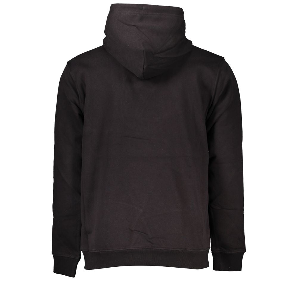 Black Cotton Men's Sweater Hoodie - ventzia