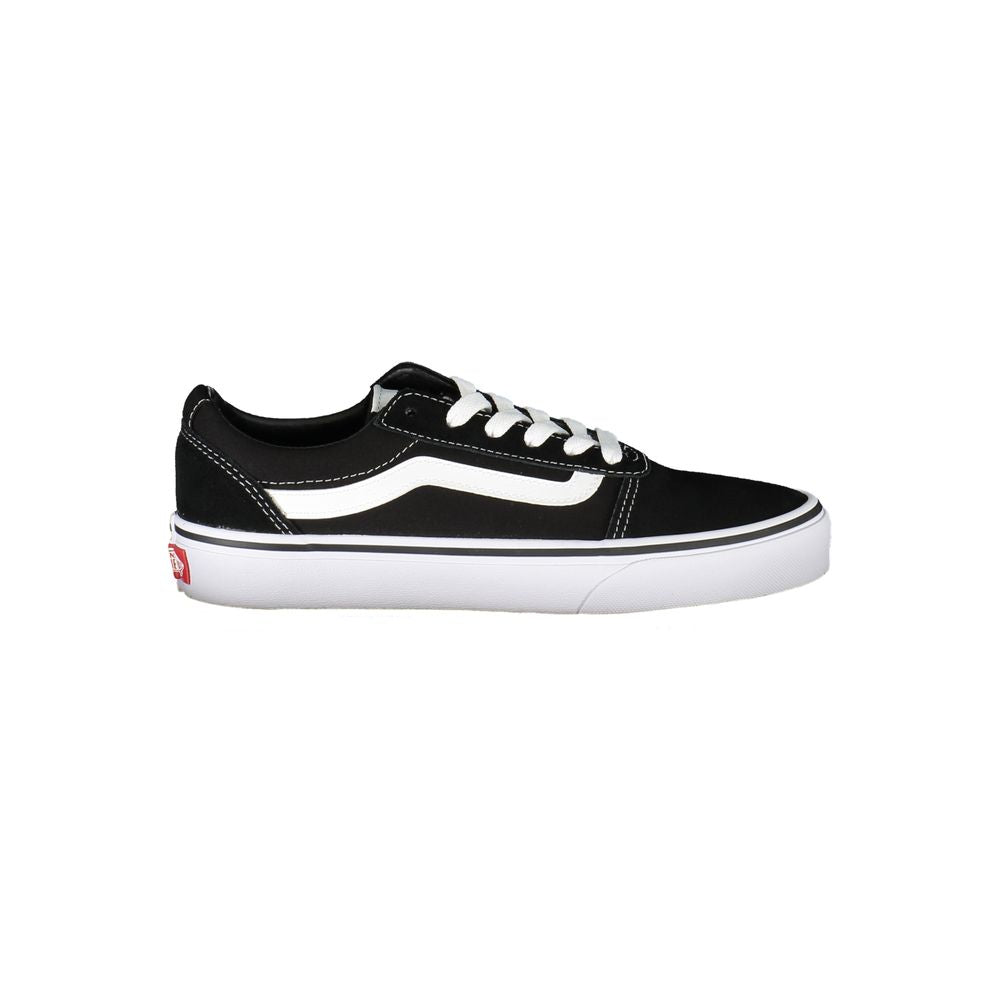 Black Polyester Sneaker - ventzia